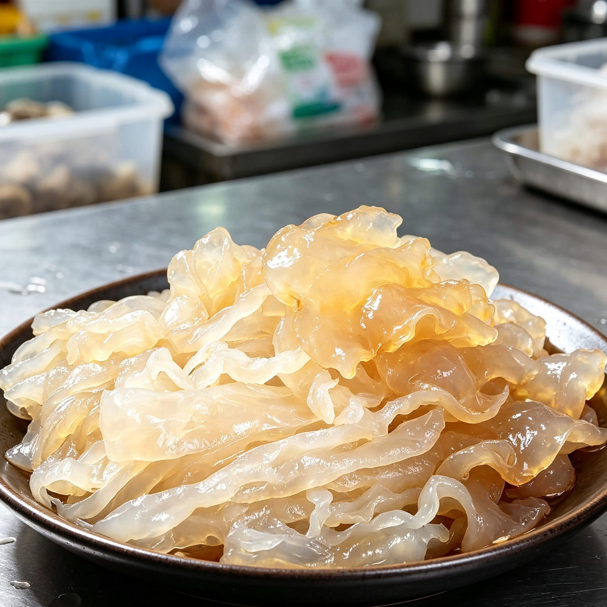 Chilled Jellyfish Salad Ready to Serve