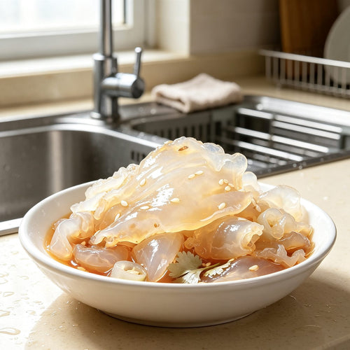 Chilled Jellyfish Salad Ready to Serve