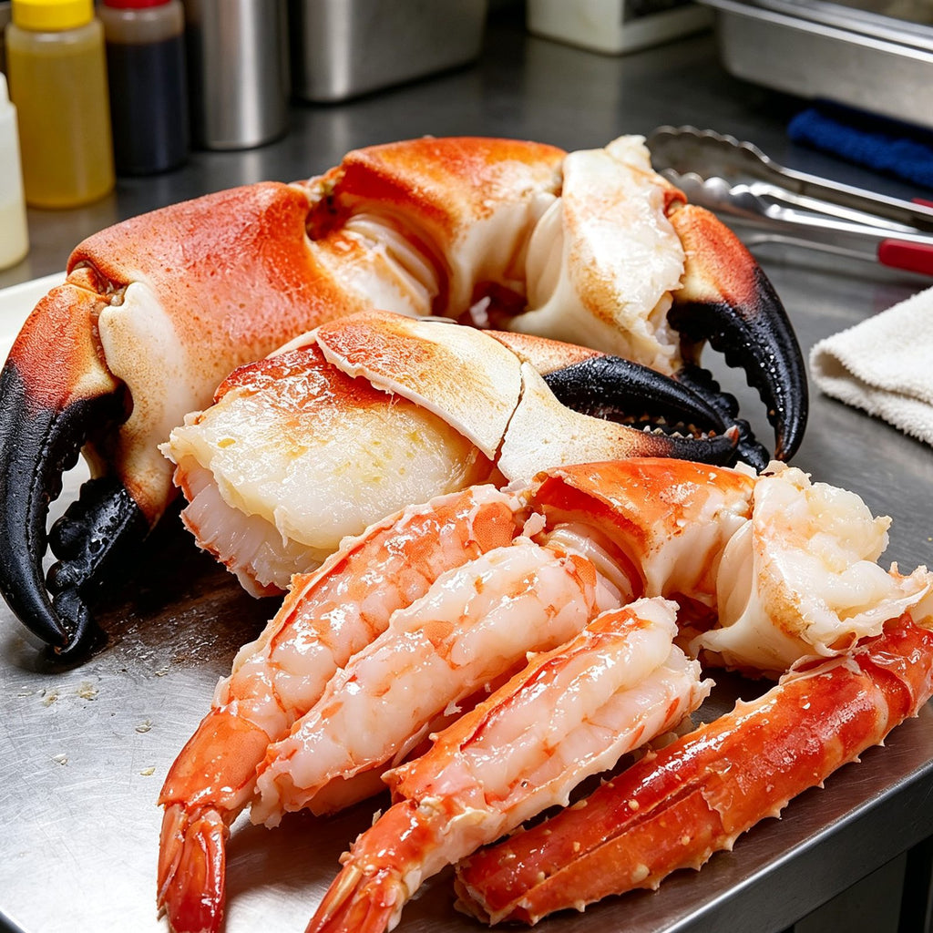 Cooked King Crab Legs and Clusters
