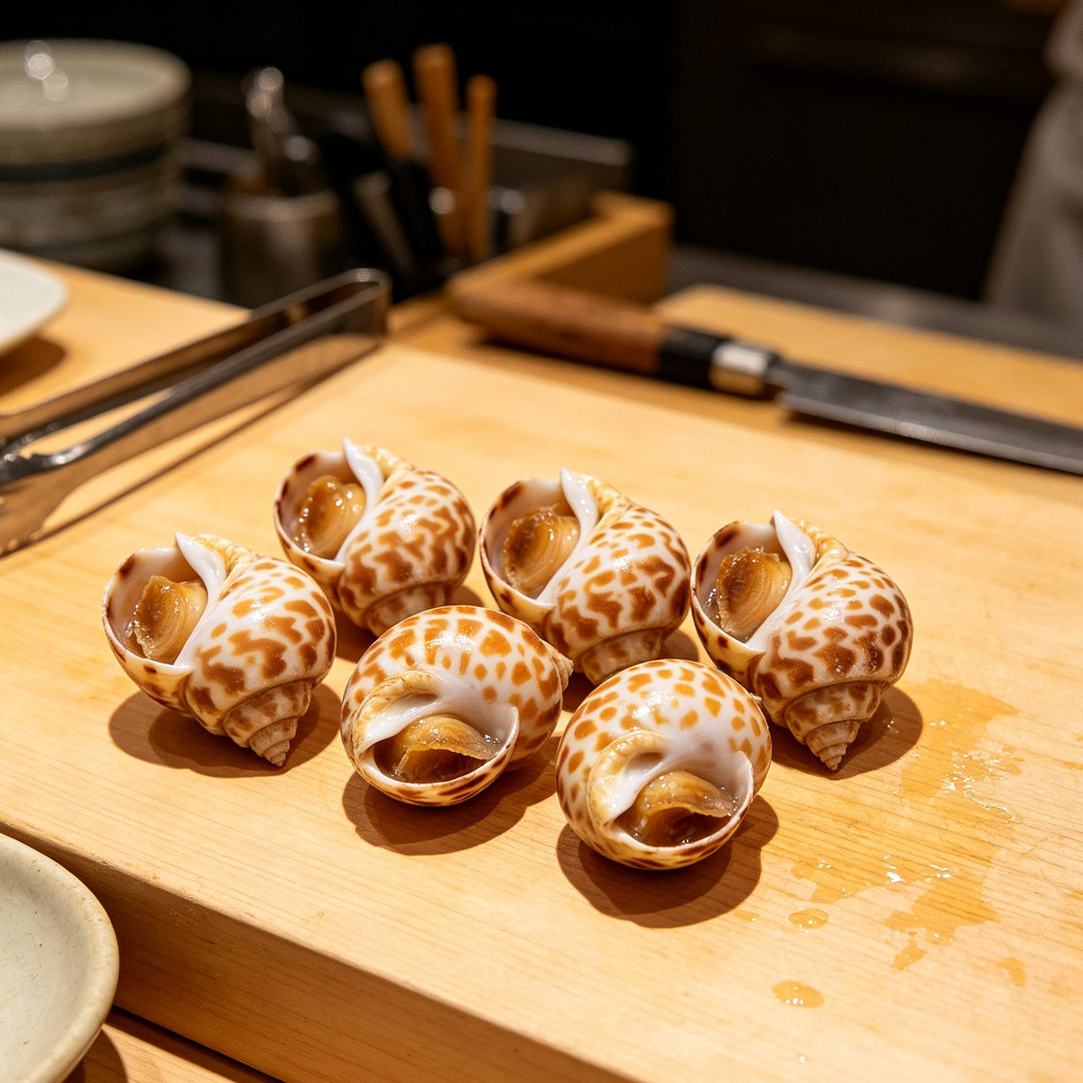 Fresh Spotted Sea Snail Conch Delicacy