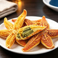 Golden Stuffed Sea Stars Gourmet Delicacy